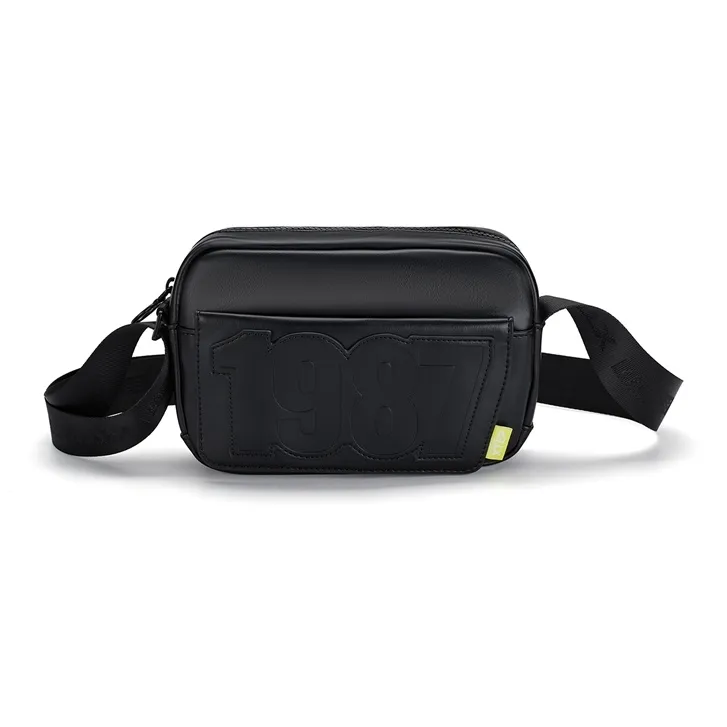 XTEP PU Fanny Pack Regular Unisex Black/Fruit Green/Ecru/Light Purple-0