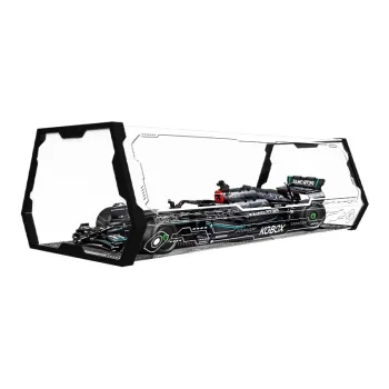 KGBOX Building Block Technic 42171 Mercedes F1 Formula Racing Figure Acrylic Display Case Model Accessories