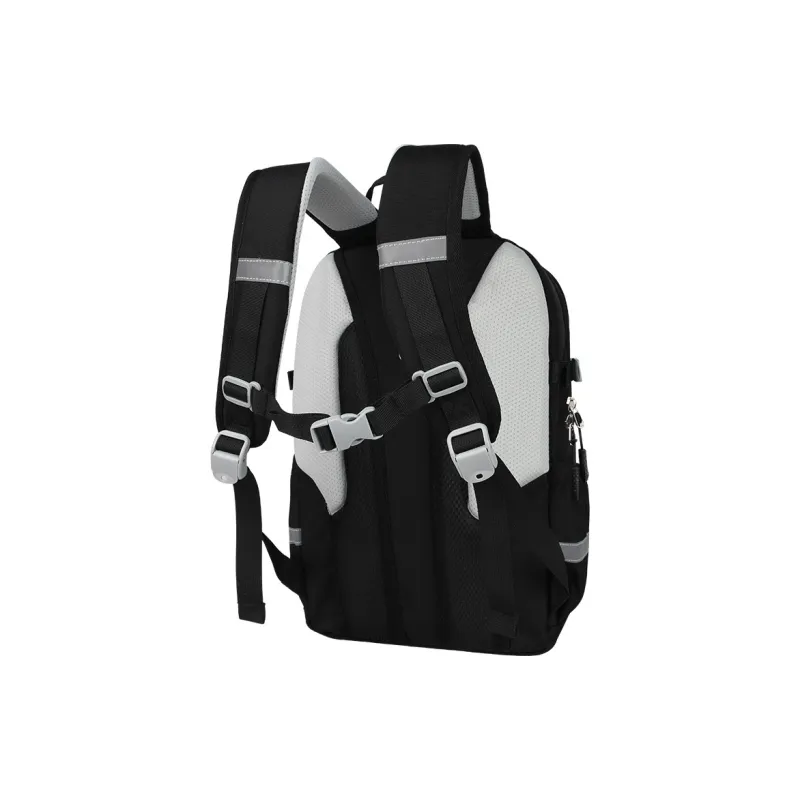 YOME Polyester Backpack Regular Men's Black/Navy Blue-4