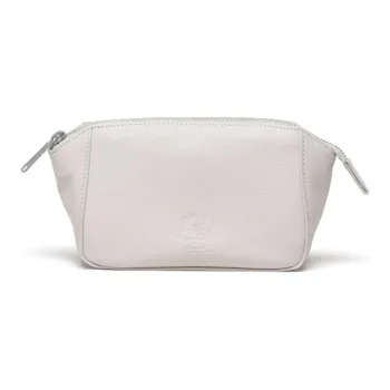 Herschel Pure Vegan Leather Makeup Bag Small Size Unisex Moon White