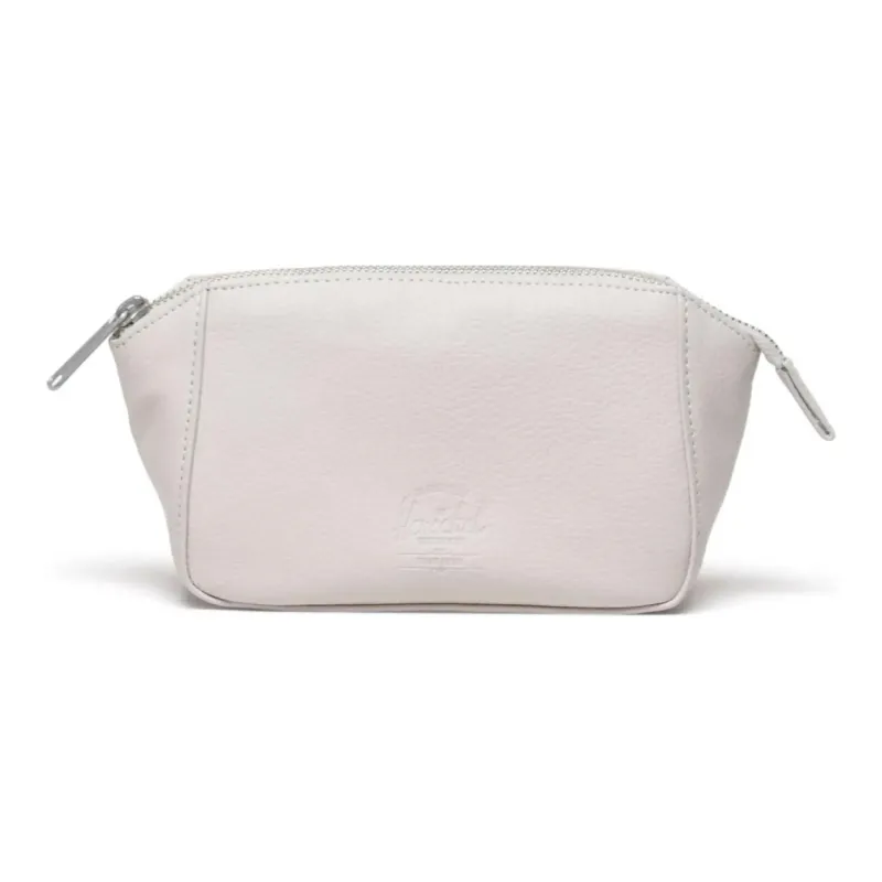 Herschel Pure Vegan Leather Makeup Bag Small Size Unisex Moon White-0