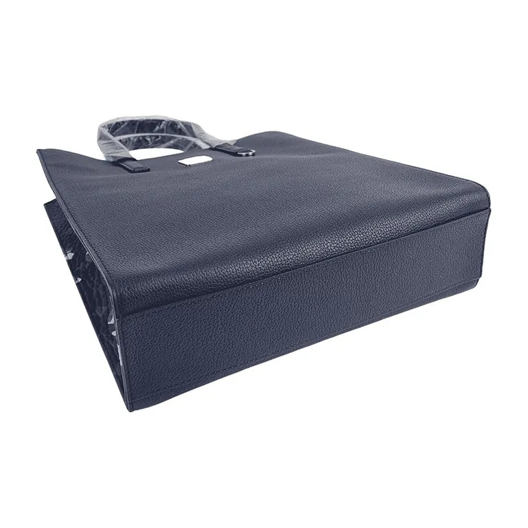 MCM Leather Tote Bag, Shopping Bag, Handbag, Shoulder Bag, Crossbody Bag Medium Size Women's Dark Blue-6