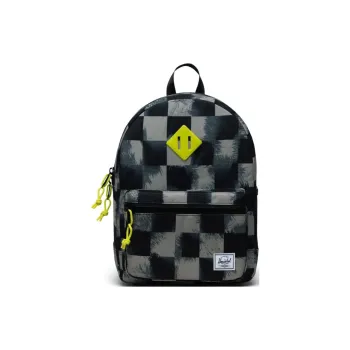 Herschel Recycled Material Backpack Regular Men's Black Plaid