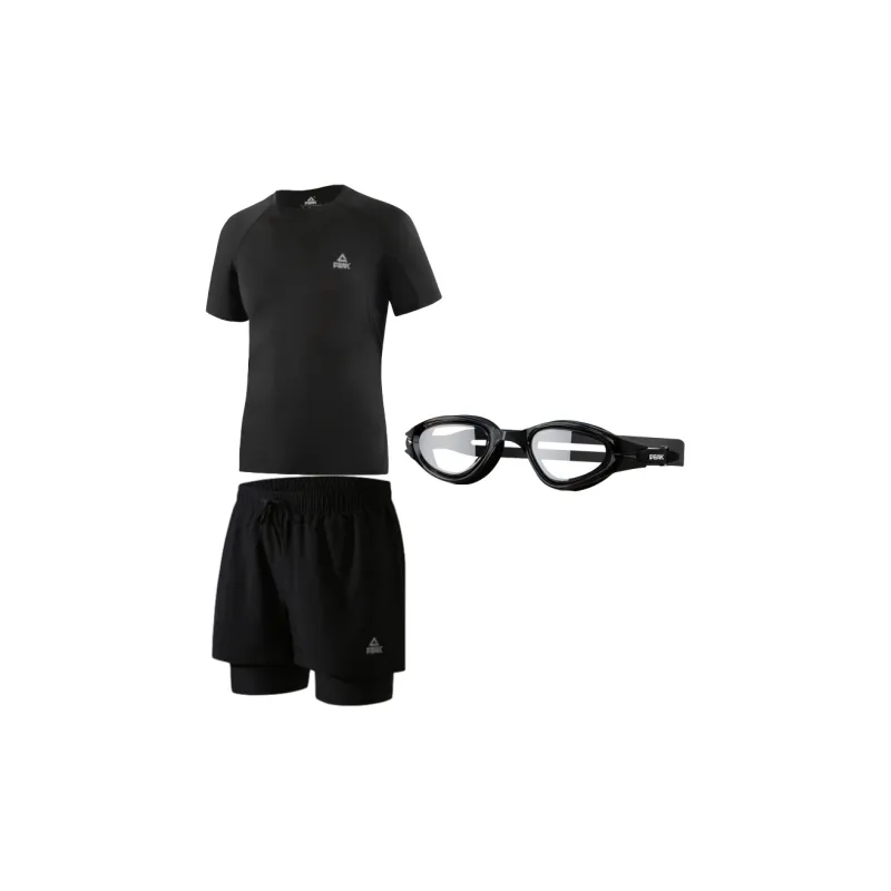 PEAK Swimming Sets Polyester Pool Men's Black-1