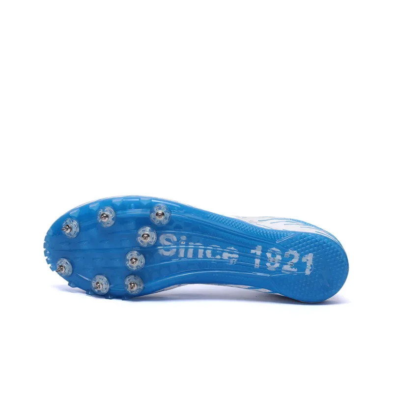 Binary Cushioned Anti-Slip Wear-Resistant Breathable Lightweight Running Shoes Unisex White Blue-6