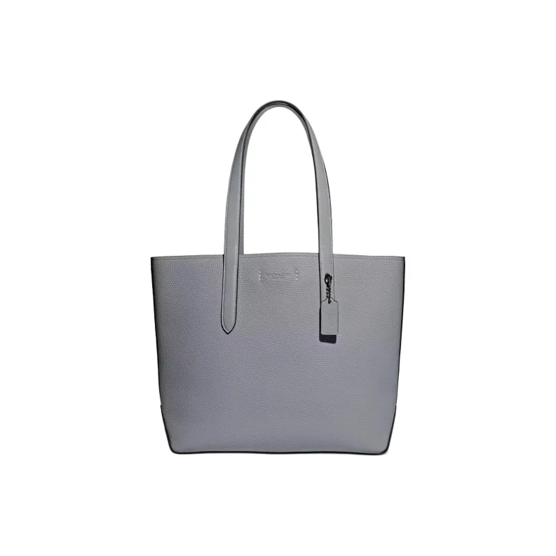 COACH Gotham Sanvalona Leather Patchwork Calfskin Tote Bag Shopping Bag Shoulder Bag Handbag Large Size Men's Gray Blue-0