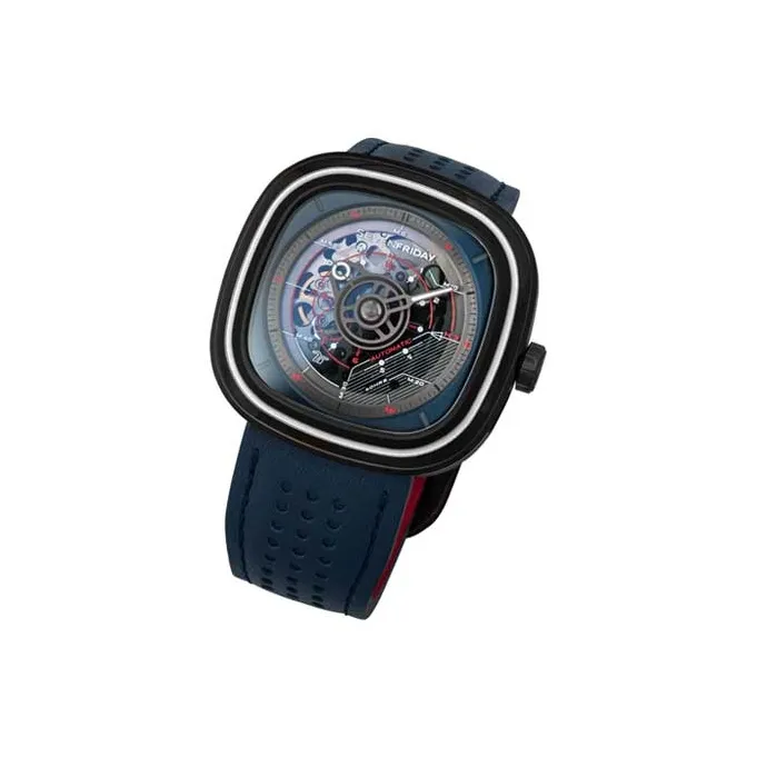 SEVENFRIDAY Automatic Mechanical Movement Unisex Watch Blue Dial-4