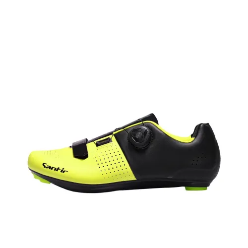 SANTIC Coverage Wear Resistant Lightweight Breathable Slip Resistant Low Top Cycling Shoes Unisex Neon Green J 1