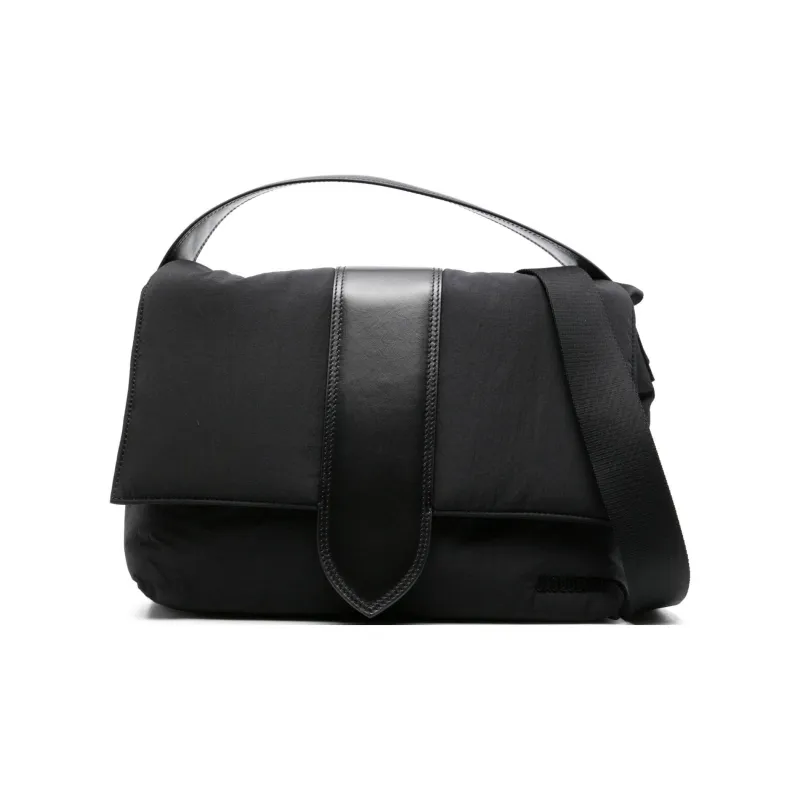 Jacquemus Nylon Messenger Bag Handbag Shoulder Bag Men's Black-0