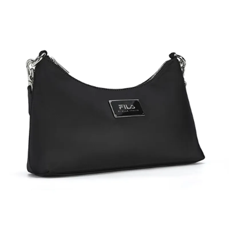 FILA Heritage Fabric Shoulder Bag Crossbody Bag Extra Small Women's Jet Black-2