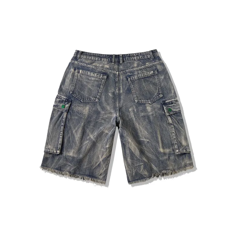 EPTISON Denim Shorts Unisex Denim Blue-1