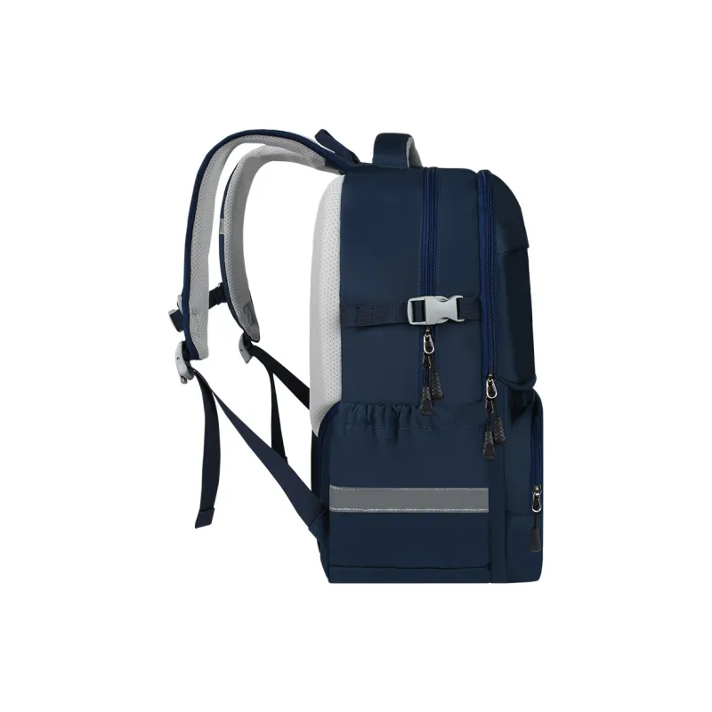 YOME Polyester Backpack Regular Men's Black/Navy Blue-8