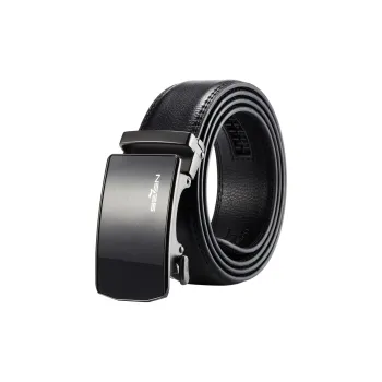 SEVEN Automatic Buckle Business Casual Versatile Belt Gift Box Set Leather Belts Men's Width  3.5cm