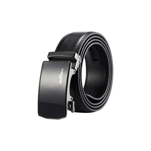 SEVEN Automatic Buckle Business Casual Versatile Belt Gift Box Set Leather Belts Men's Width  3.5cm