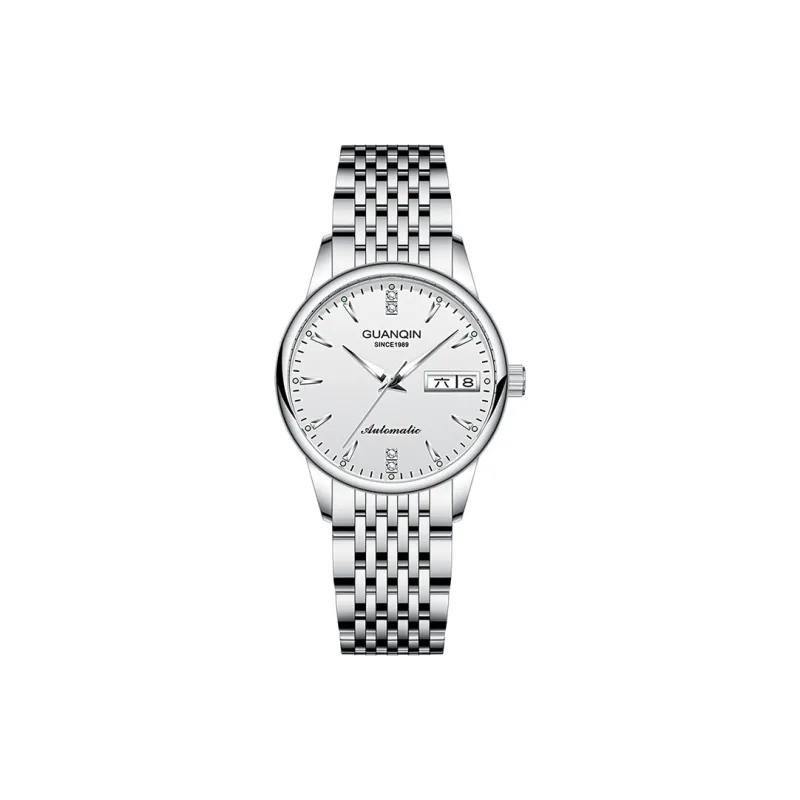 GUANQIN GJ16221 1A Automatic Mechanical Movement Stainless Steel Watchband Watch Women's Watch Black Dial-2
