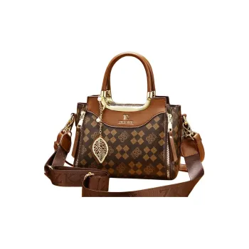 Weymond PU Handbag Regular Women's Ecru/Coffee/Earth Yellow