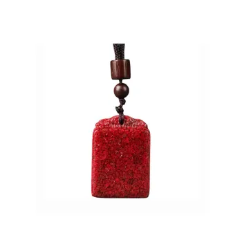Octave Space Reconstructed Cinnabar Jade Necklaces Unisex