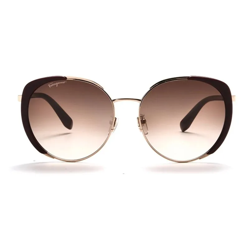 FERRAGAMO Oval Sunglasses Women's-6