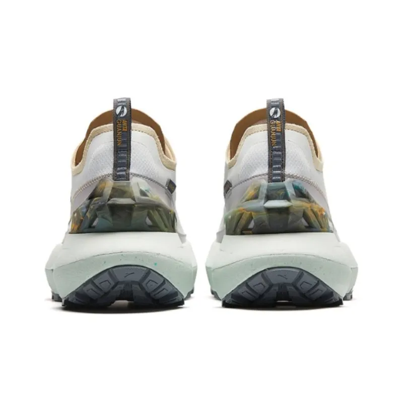 Anta Swift Cushioning Wear Resistant Low Top Running Shoes Men's Gray White-3