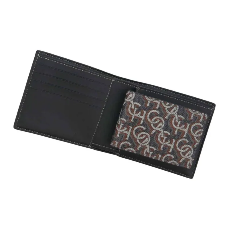 COACH 3 IN 1 Wallet Canvas With Leather Card Holder, Wallet Men's Black-5