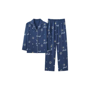 MIIOW Pajama Set Women's Blue Stars