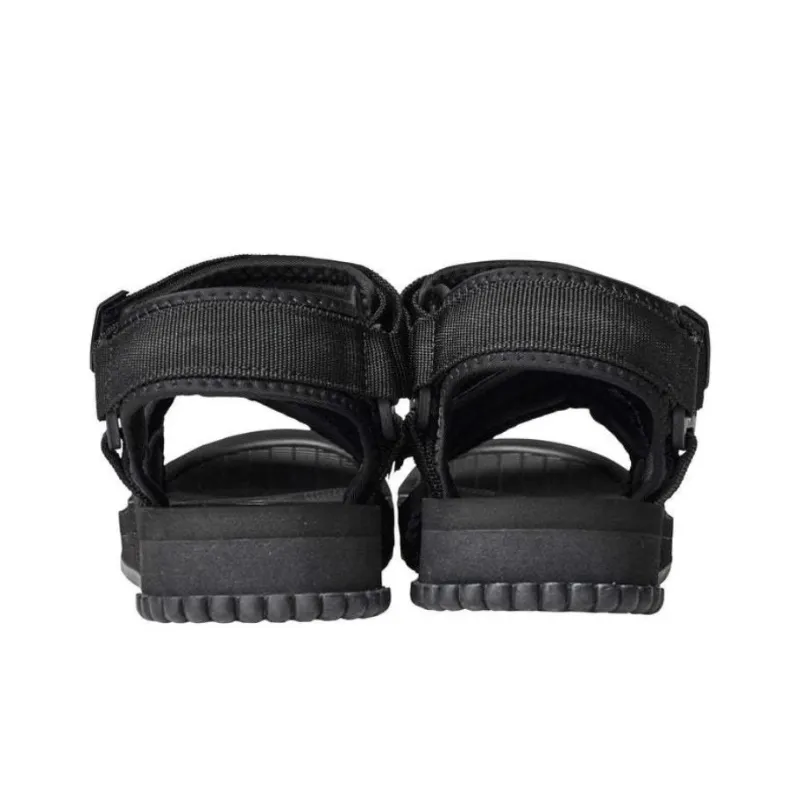 SHAKA Neo Bungy Hook and Loop Beach Sandals Unisex Black-3