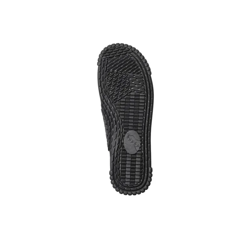 SHAKA Neo Bungy Hook and Loop Beach Sandals Unisex Black-4