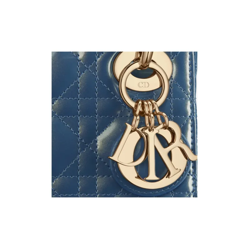 DIOR Lady Dior Calfskin Dior Bag Shoulder Bag Crossbody Bag Handbag Mini Women's Light Midnight Blue-5