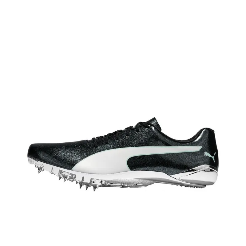 PUMA EvoSPEED Electric 7 Anti Slip Wear Resistant Low Top Running Shoes Unisex Black White-0