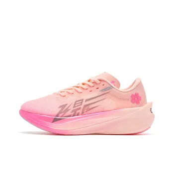 QIAODAN Flying Shadow PB4.0 Cushioned Slip Resistant Abrasion Resistant Low Top Marathon Running Shoes Women's Pink