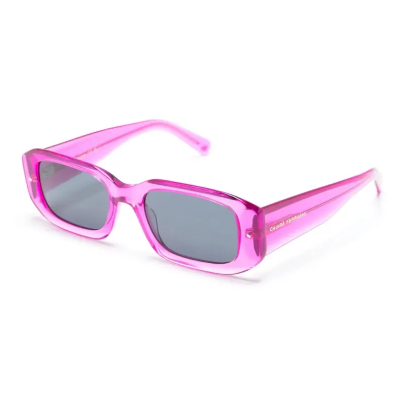 CHIARA FERRAGNI Transperant Rectangle-frame Sunglasses-0