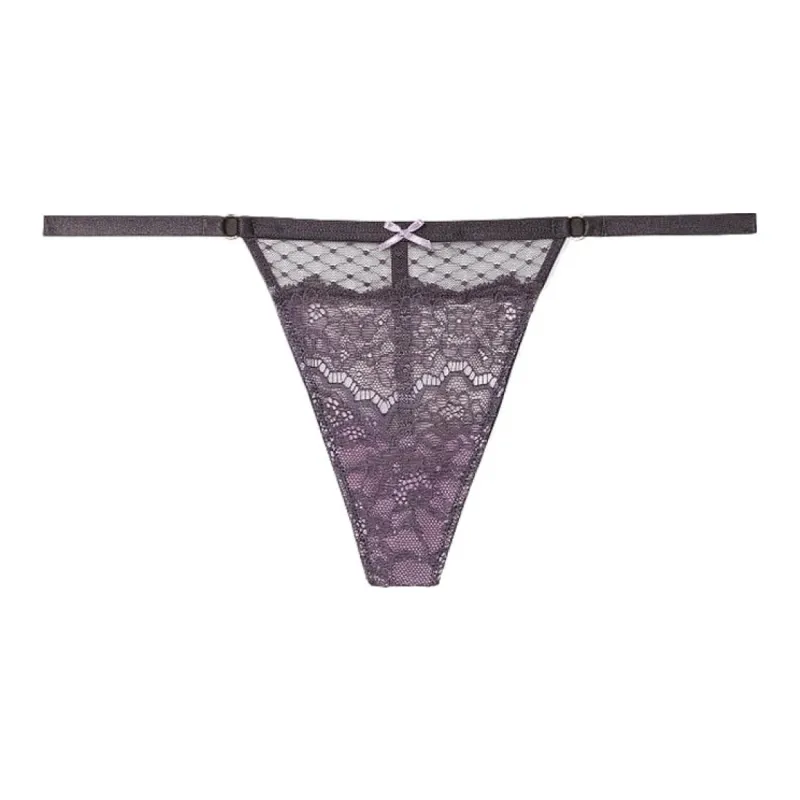 VICTORIA'S SECRET Underpants Women's 1 Pack Purple Gray-0