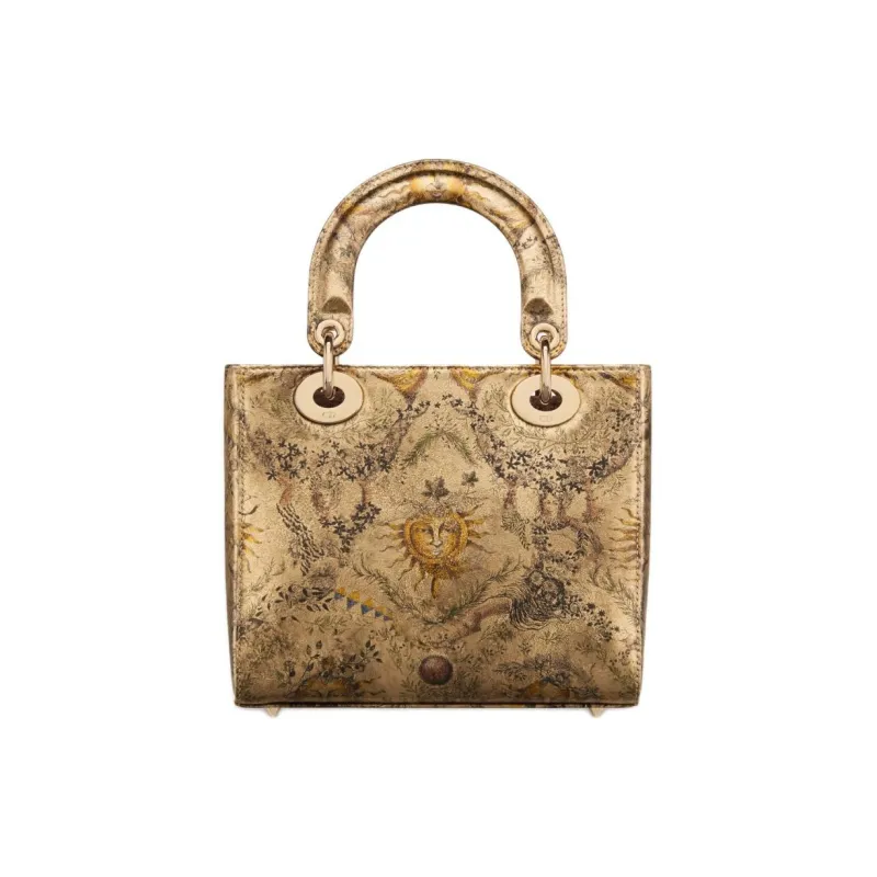 DIOR Lady Dior Calfskin Dior Bag Shoulder Bag Crossbody Bag Handbag Small Size Women's Bronze-3