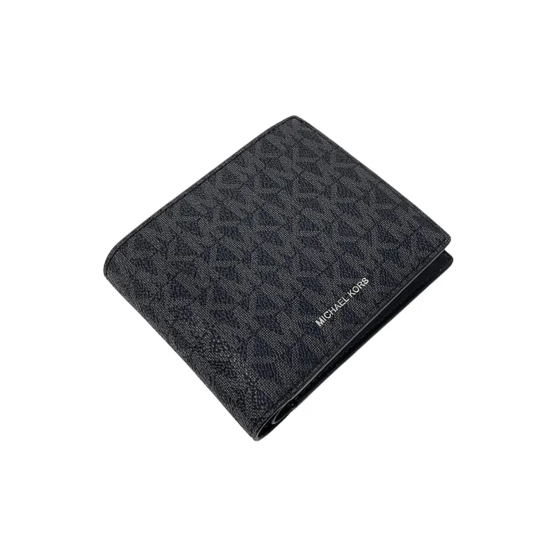 MICHAEL KORS MK Cooper Artificial Leather Wallet Medium Size Men's Marine Blue-0