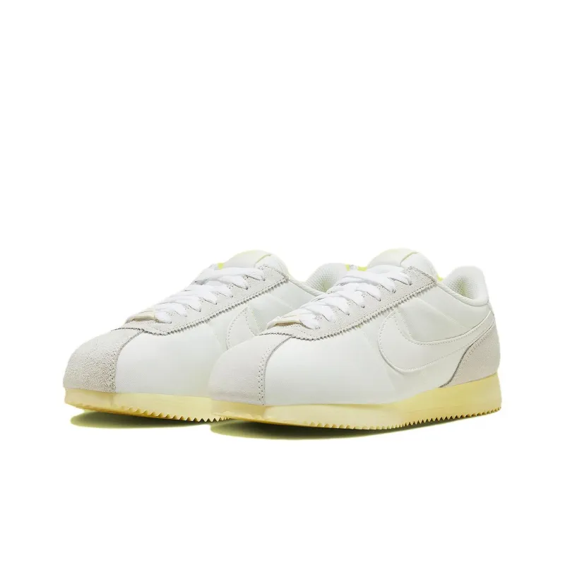 Nike Cortez White/Pale Yellow Women's-2