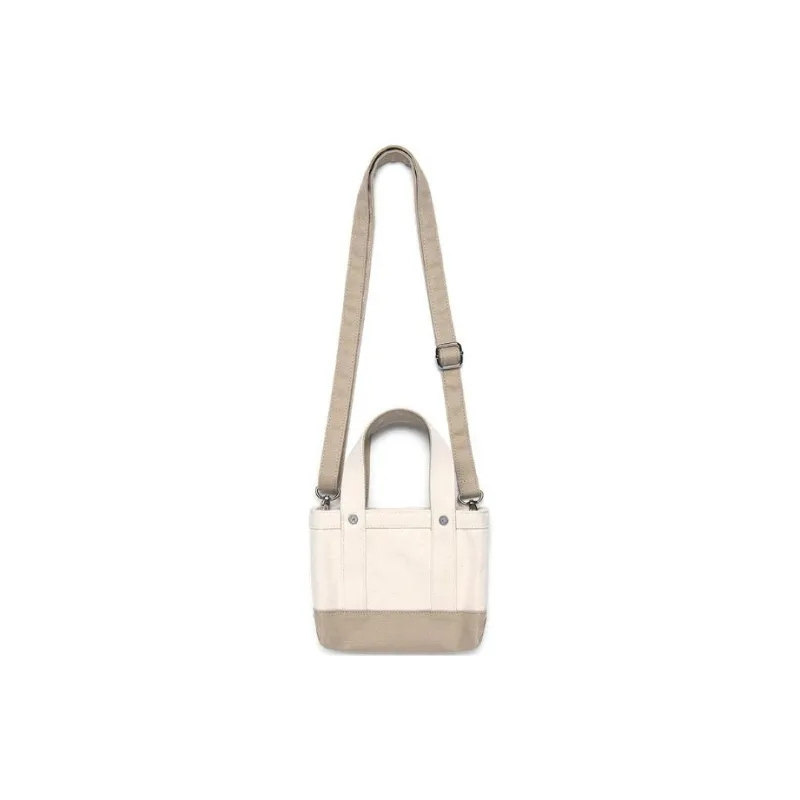 Lee Cotton Crossbody One Shoulder Handbag Mini Unisex Beige-1