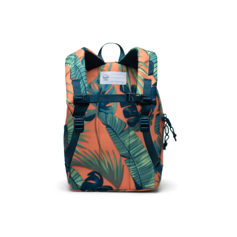 Herschel Recycled Material Backpack Unisex Orange Palm Leaf-2
