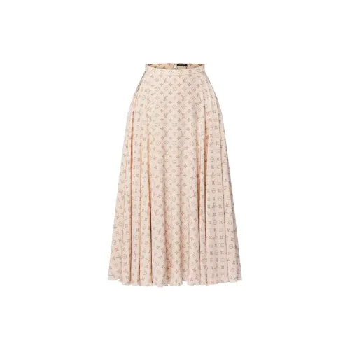 LOUIS VUITTON Monogram Midi Skirt