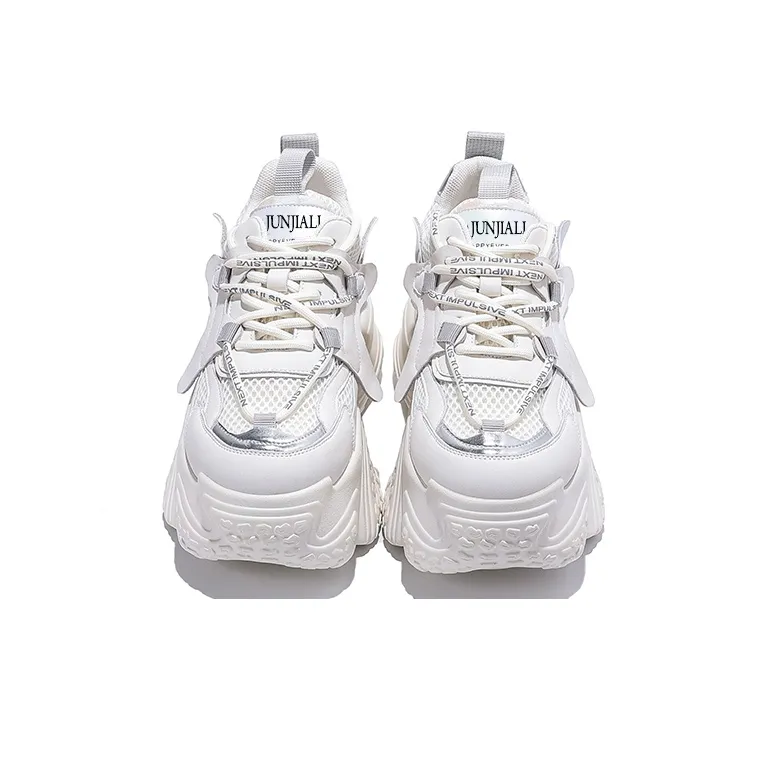 Junjali Wear-Resistant Lightweight Height Increasing Low-Top Chunky Sneakers Women's-7
