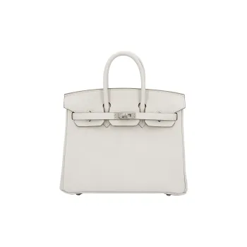 HERMES Birkin Togo Calfskin Birkin Bag Handbag Unisex M4 Gris Pale Cream Gray