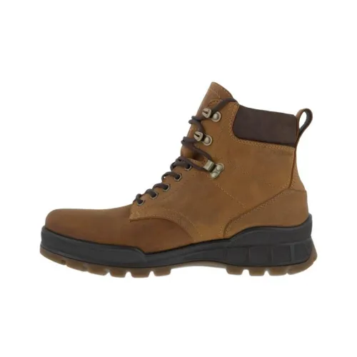 Ecco Outdoor Shoes Men Mid-Top Brown