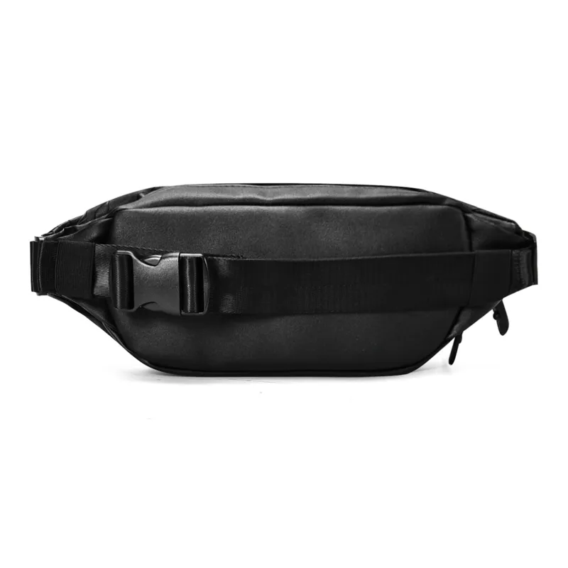 ONRF PVC Crossbody One Shoulder Sling Bag Regular Unisex Cool Black-4