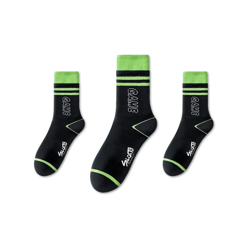 Taste The Color Mid Calf Socks Unisex 3 Pack-30