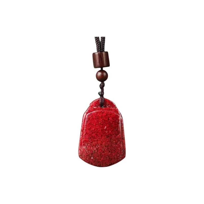 Octave Space Reconstructed Cinnabar Jade Necklaces Unisex-1