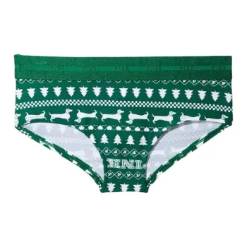VICTORIA'S SECRET Underpants Women's 1 Pack Garnet Green Print