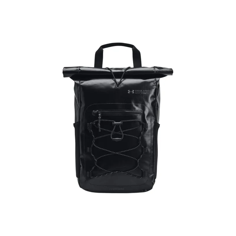 Under Armour Polyester Backpack Small Size Men's Black & Dark Gray-0