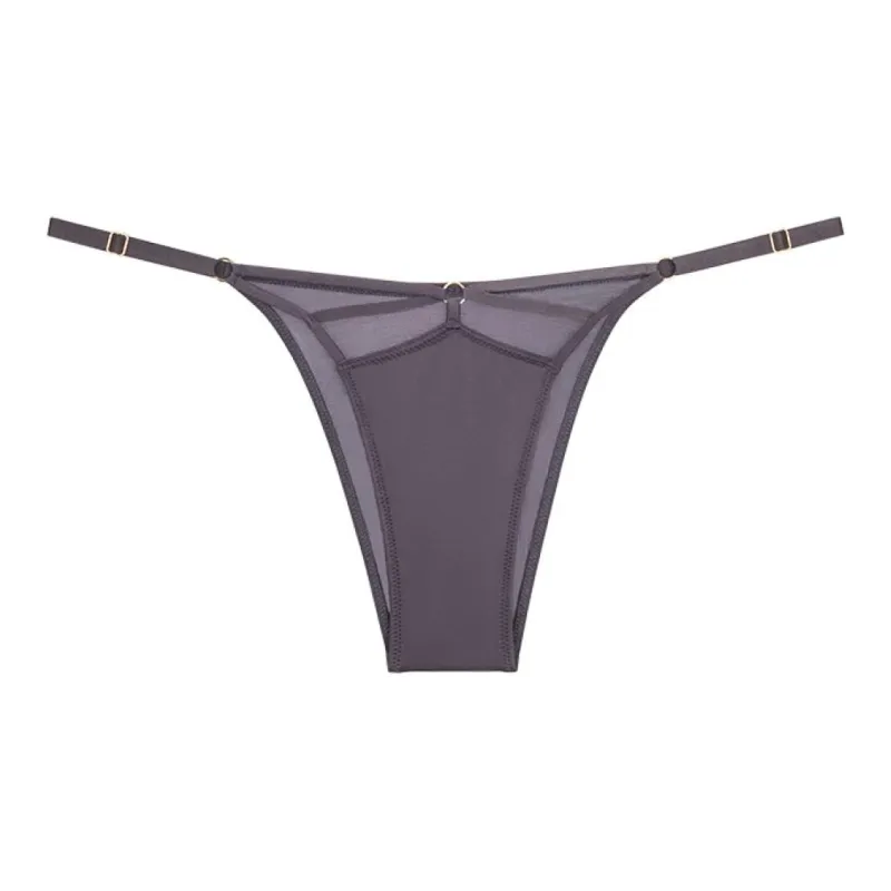VICTORIA'S SECRET Underpants Women's 1 Pack Gray Purple-0