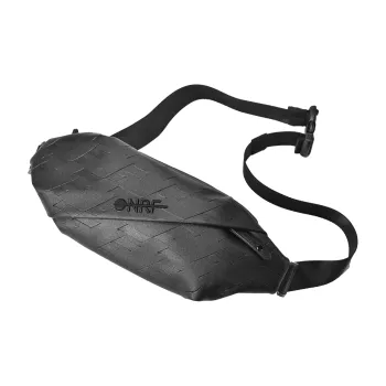 ONRF PVC Crossbody One Shoulder Sling Bags Regular Unisex Cool Black