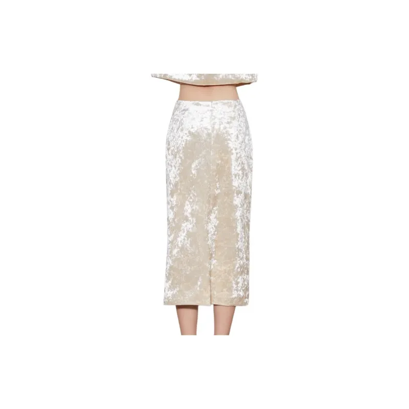 XOOR Casual Long Skirts Women's Champagne-1