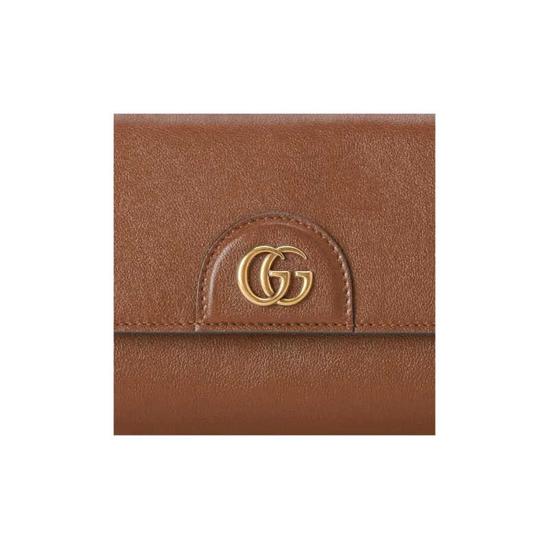 GUCCI Diana Leather Small Square Bag Handbag Shoulder Bag Crossbody Bag Women's Brown-7